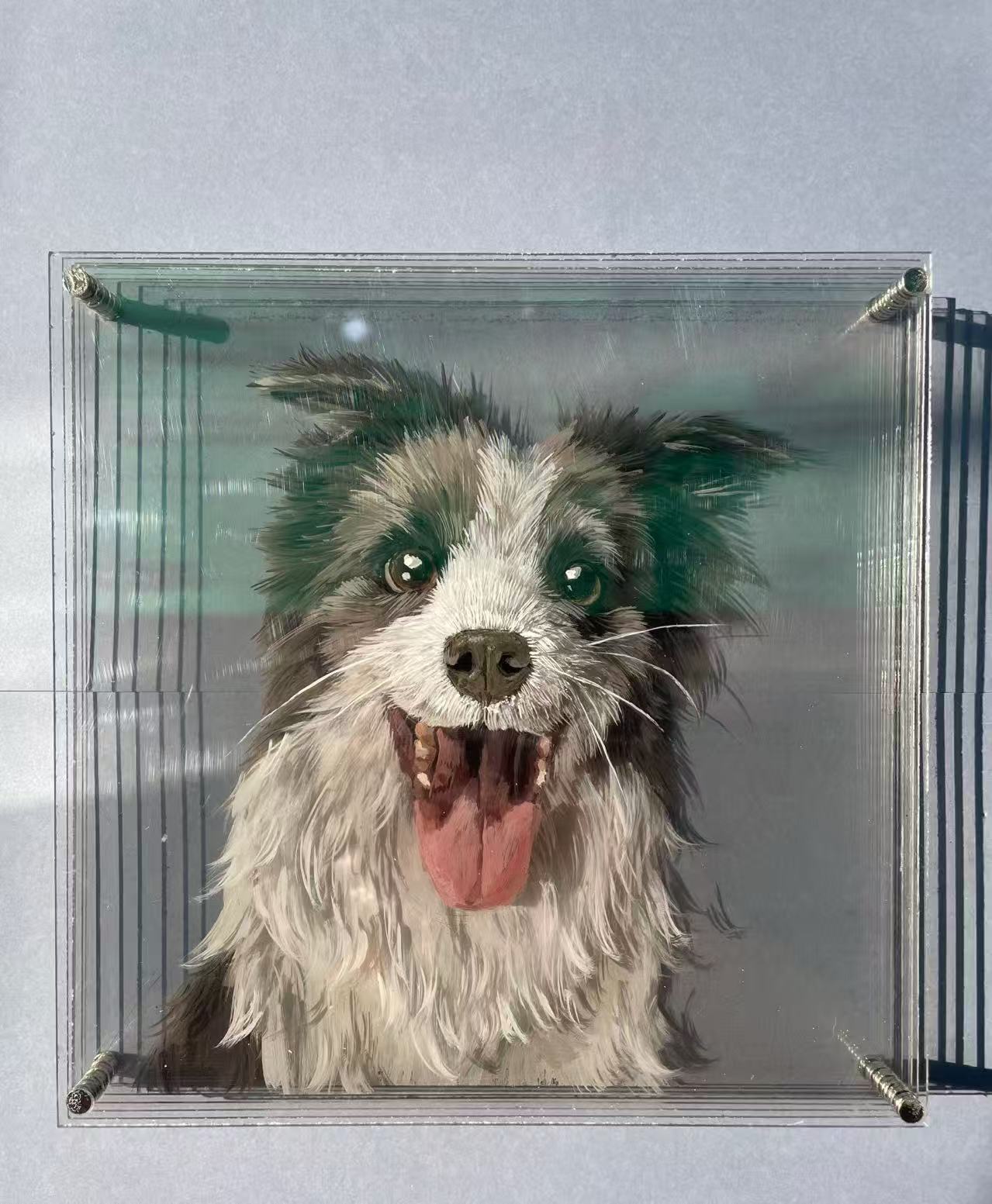 Custom Hand-Drawn 3D Pet Portrait - Cherish Your Pet with Raised Art