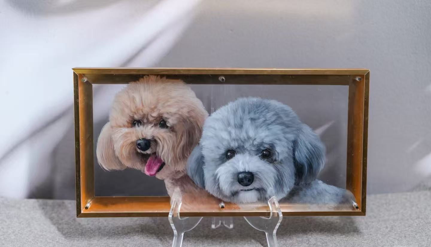 Custom Hand-Drawn 3D Pet Portrait - Cherish Your Pet with Raised Art