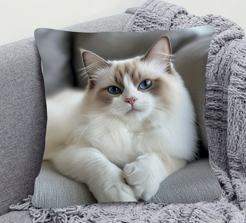 Personalized Furry Friend Photo Pillow