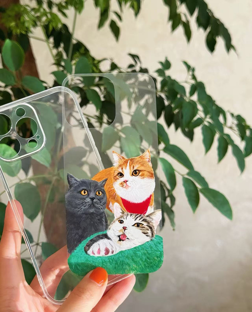Personalized Furry Friend Phone Case - Hand-Painted Pet Art
