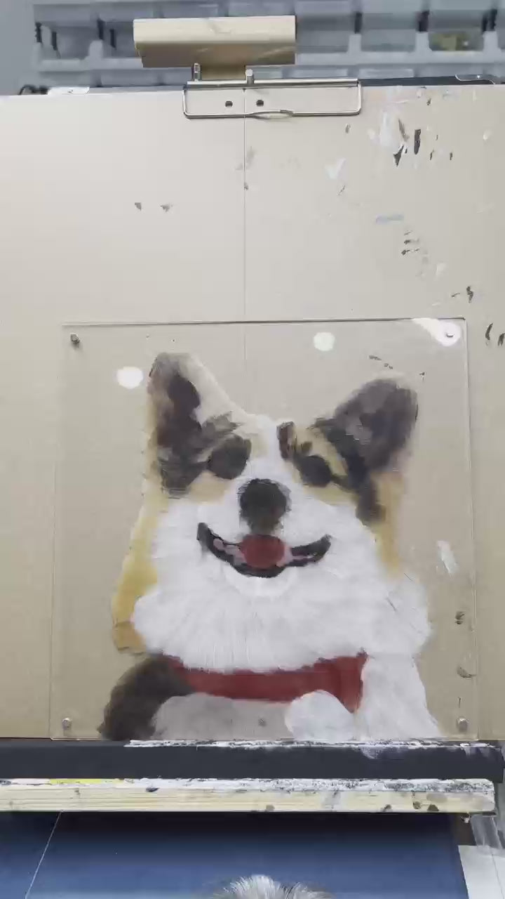 Custom Hand-Drawn 3D Pet Portrait - Cherish Your Pet with Raised Art